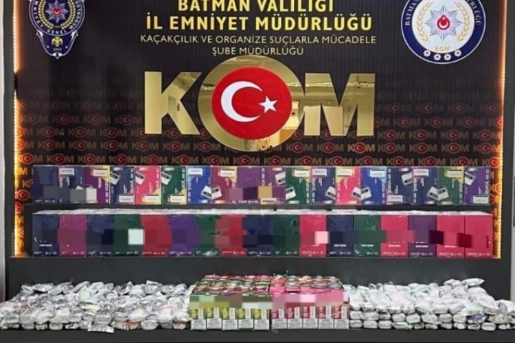 Batman'da bin 120 adet ka&ccedil;ak elektronik sigara ele ge&ccedil;irildi: 2 g&ouml;zaltı