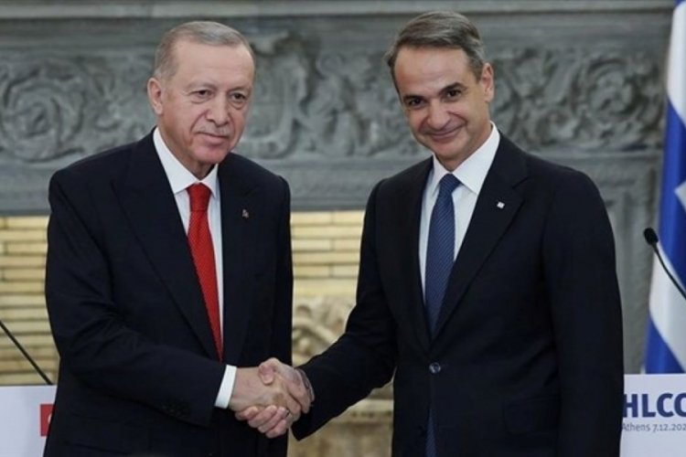 Cumhurbaşkanı Erdoğan, Yunanistan Başbakanı Mi&ccedil;otakis'i ağırladı