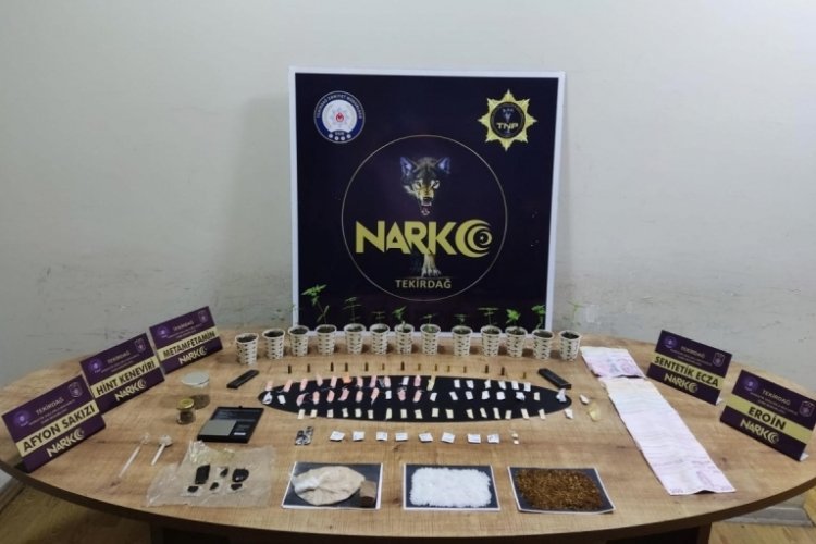 Tekirdağ'da uyuşturucu operasyonu d&uuml;zenlendi