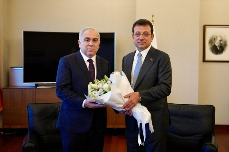 İBB Başkanı İmamoğlu, Fatih Belediye Başkanını ziyaret etti