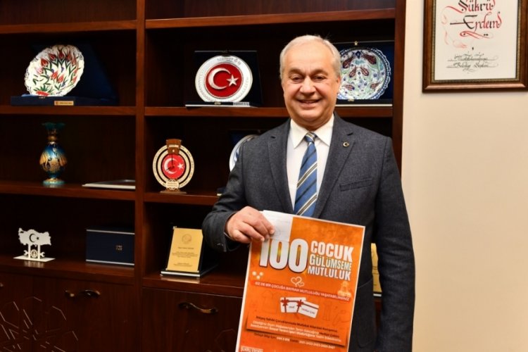 Bursa Mustafakemalpaşa'da Kurban Bayramında 100 çocuğun yüzü gülümseyecek