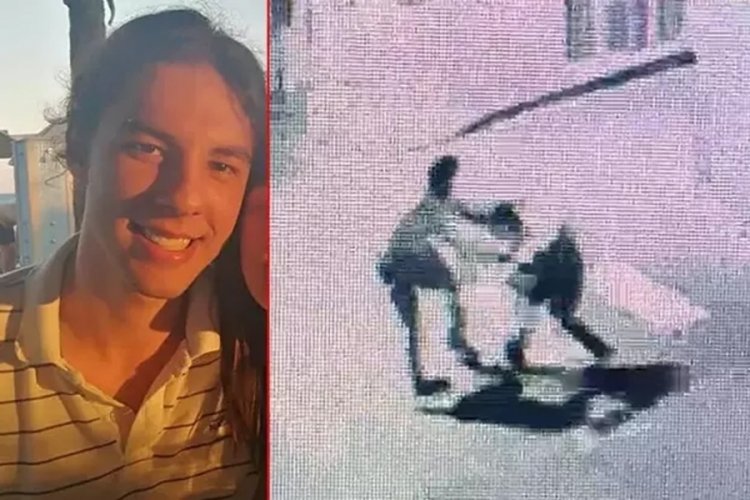 &Uuml;niversiteli kuryenin &ouml;ld&uuml;r&uuml;ld&uuml;ğ&uuml; olay anı kamerada