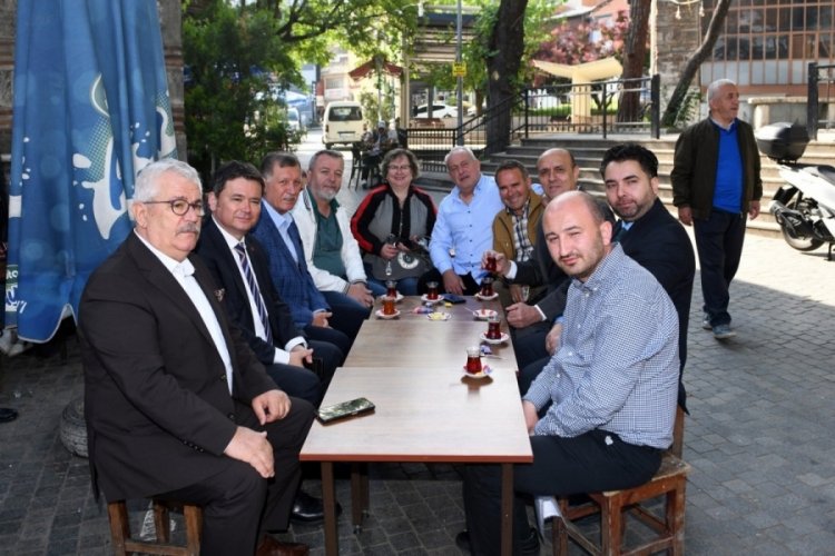 Erkan Aydın'dan Abdal Meydanı'nda esnaf ziyareti