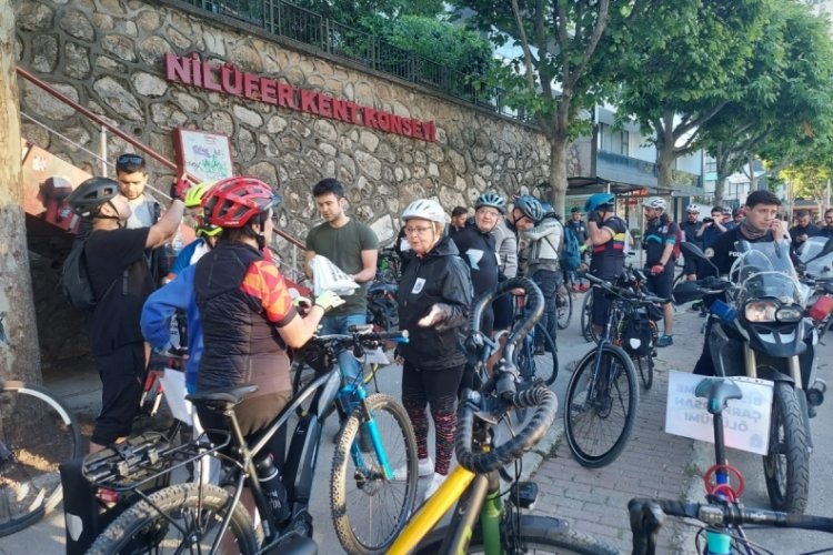 Nilüfer Kent Konseyi Bisiklet Grubu'ndan "Sessiz Sürüş"