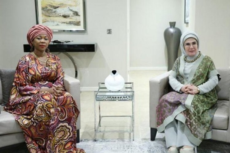 Emine Erdoğan, Fatima Maada Bio ile g&ouml;r&uuml;şt&uuml;