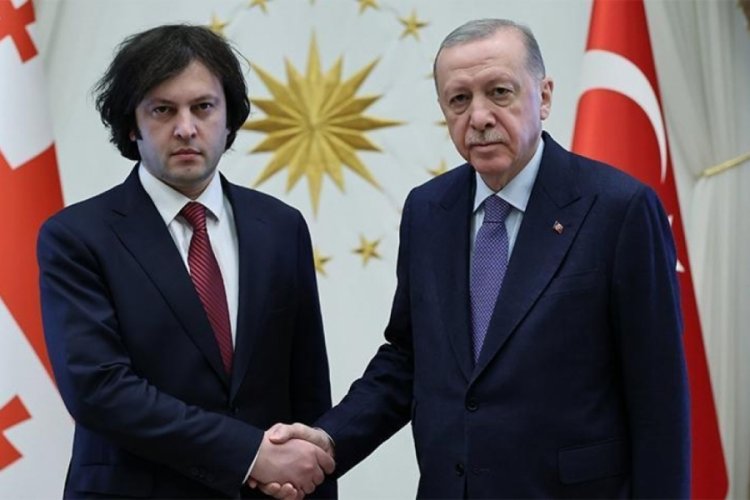 G&uuml;rcistan Başbakanı Ankara'da! Cumhurbaşkanı Erdoğan'dan &ouml;nemli a&ccedil;ıklamalar
