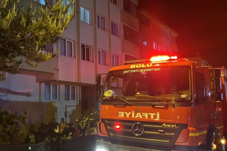 Bolu'da ocakta unutulan yemek yangına sebep oldu