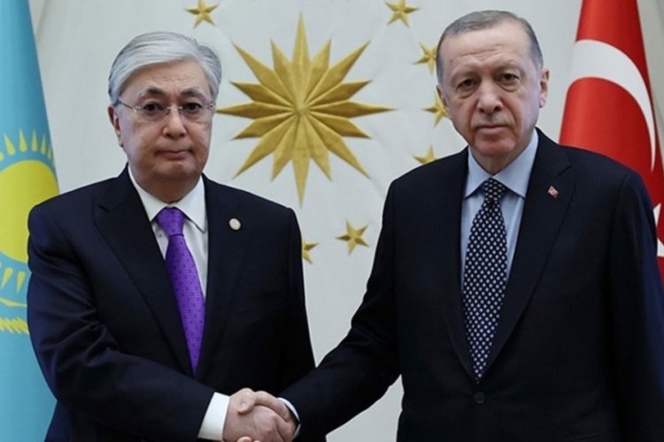 Cumhurbaşkanı Erdoğan, Kazakistan Cumhurbaşkanı Tokayev ile g&ouml;r&uuml;şt&uuml;