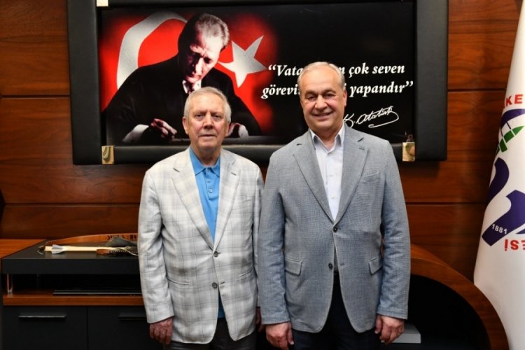Fenerbah&ccedil;e Kul&uuml;b&uuml; Başkan Adayı Aziz Yıldırım'dan Ş&uuml;kr&uuml; Erdem'e ziyaret