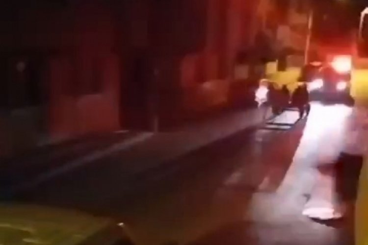 Bursa'da polis ile at arabalı ş&uuml;pheliler arasında kovalamaca yaşandı