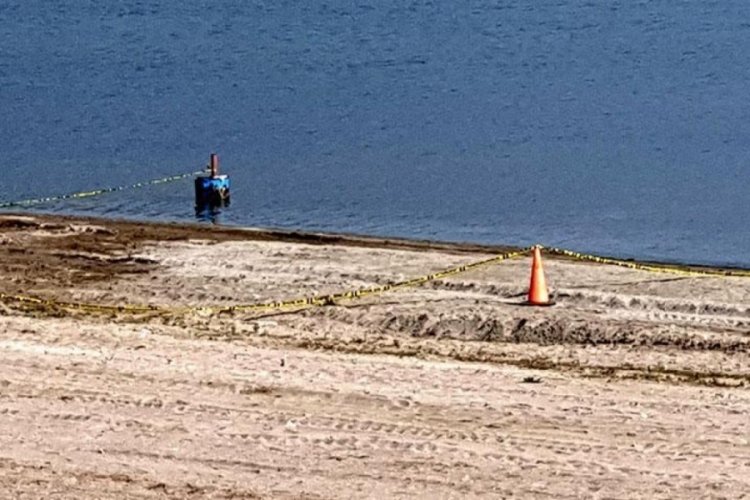 Eğirdir G&ouml;l&uuml; sahilinde el bombaları alarmı! Plaj girişe kapatıldı