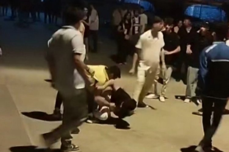 Alanya'da iskele boks ringini aratmadı!