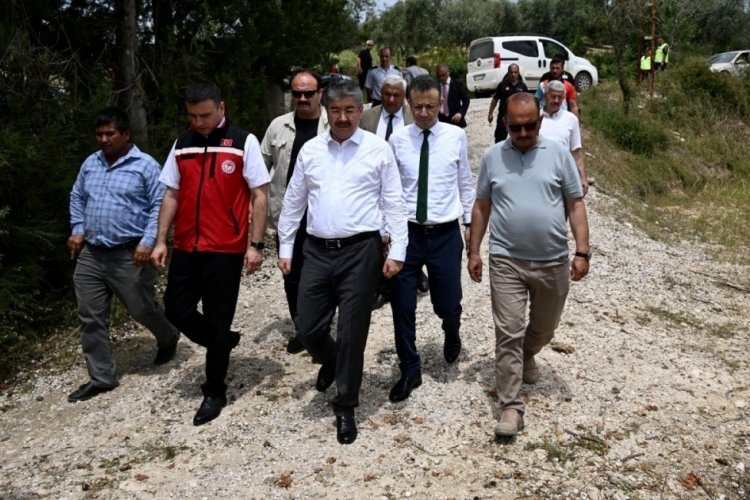 Osmaniye'de Kızyusuflu k&ouml;yde doğal afette zarar g&ouml;rm&uuml;ş araziler tespit altına alındı