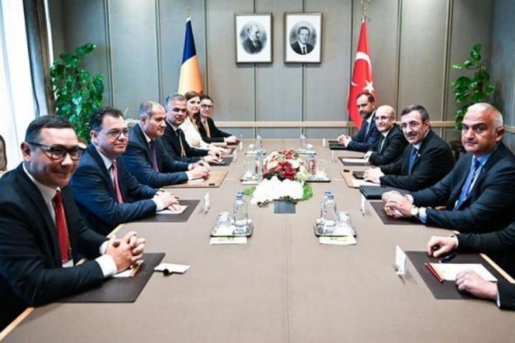 Cumhurbaşkanı Yardımcısı Yılmaz, Romanya Başbakan Yardımcısı ile g&ouml;r&uuml;şt&uuml;