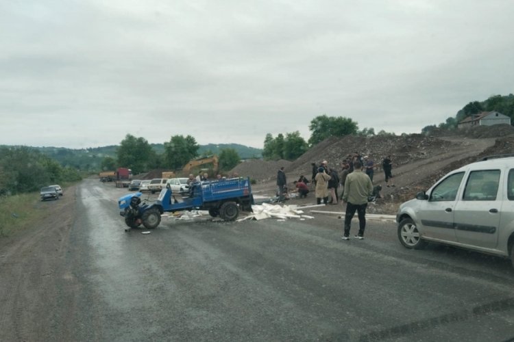 Zonguldak'ta patpat takla attı: 3 yaralı