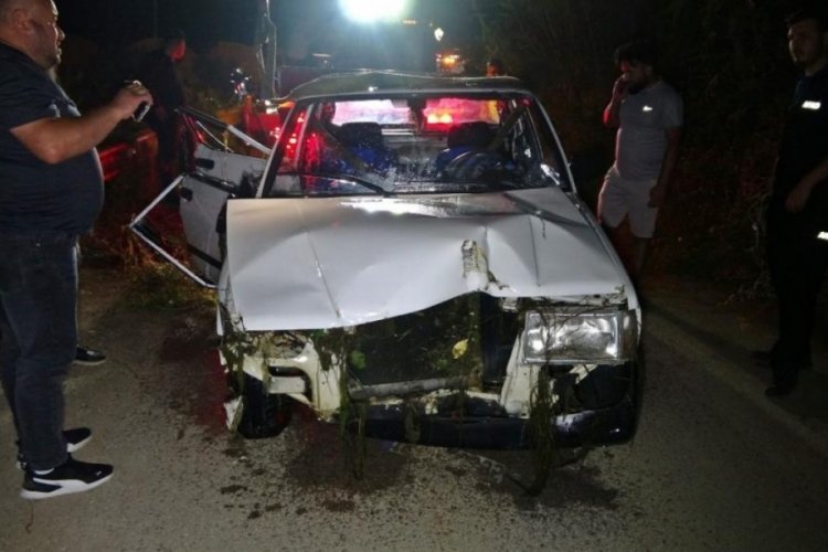 Antalya'da otomobil dereye u&ccedil;up suya g&ouml;m&uuml;ld&uuml;