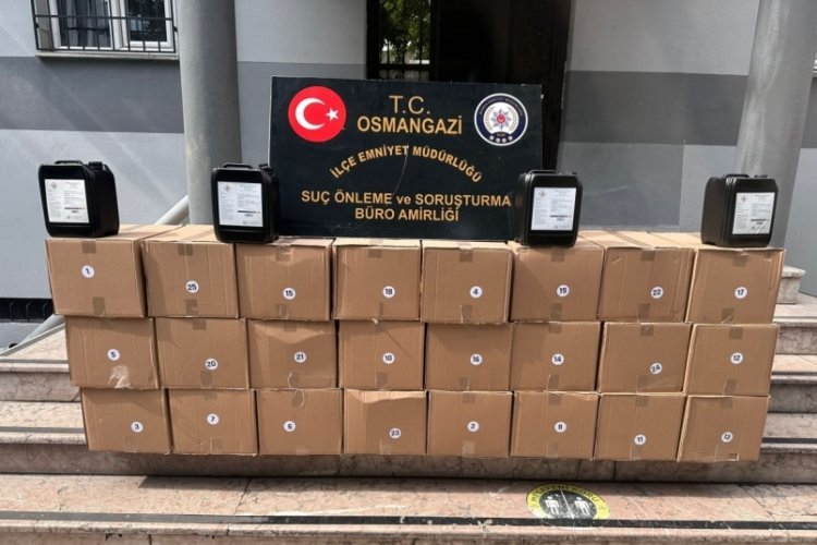 Bursa'da kaçak alkol operasyonu: 500 litre etil alkol ele geçirildi!