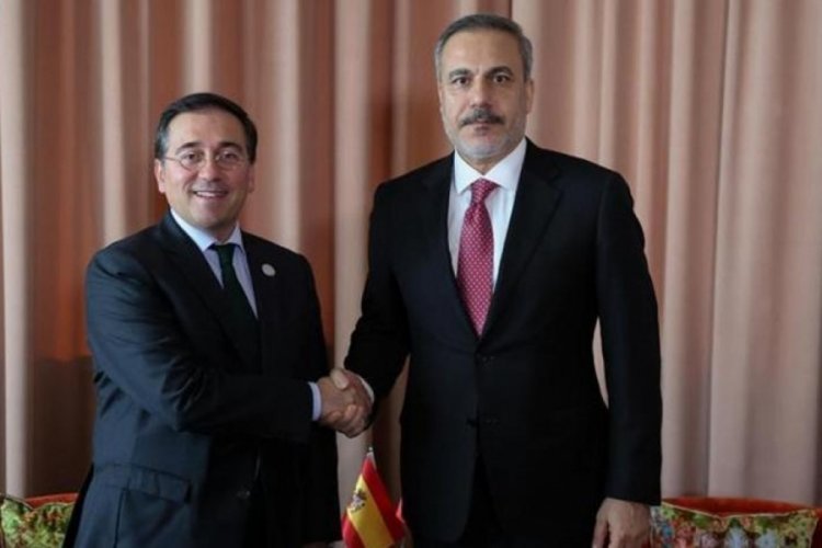 Bakan Fidan, Belçika'da İspanya Dışişleri Bakanı ile görüştü