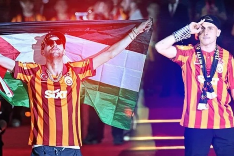 Galatasaray'ın yıldızlarından Filistin'e b&uuml;y&uuml;k destek