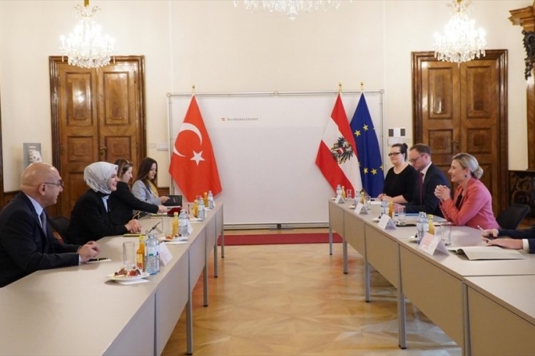 Bakan G&ouml;ktaş, Avusturyalı mevkidaşı Raab ile g&ouml;r&uuml;şt&uuml;