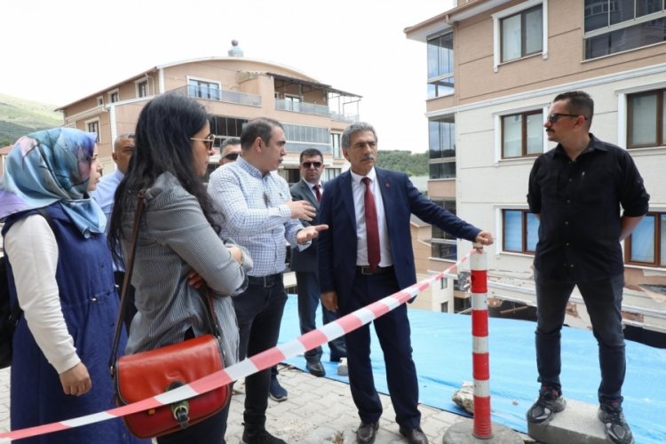 Bursa'da istinat duvarı g&uuml;venliğinde işbirliği