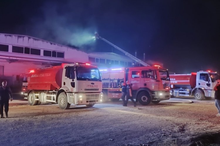 Bursa'da fabrikada yangın!