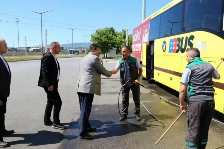 BURULAŞ Genel M&uuml;d&uuml;r&uuml; Beşli'den, terminale ziyaret