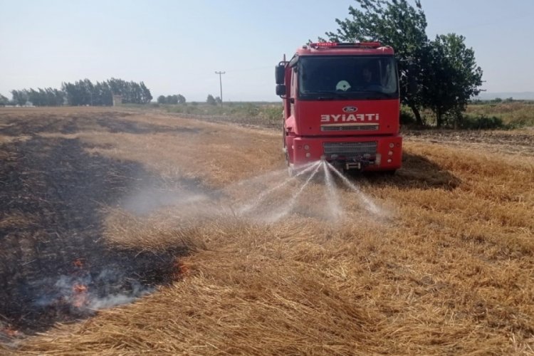 Hatay'da anız yangını!