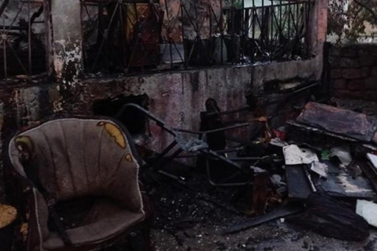 Kayseri'de m&uuml;stakil ev alev alev yandı: 1 yaralı