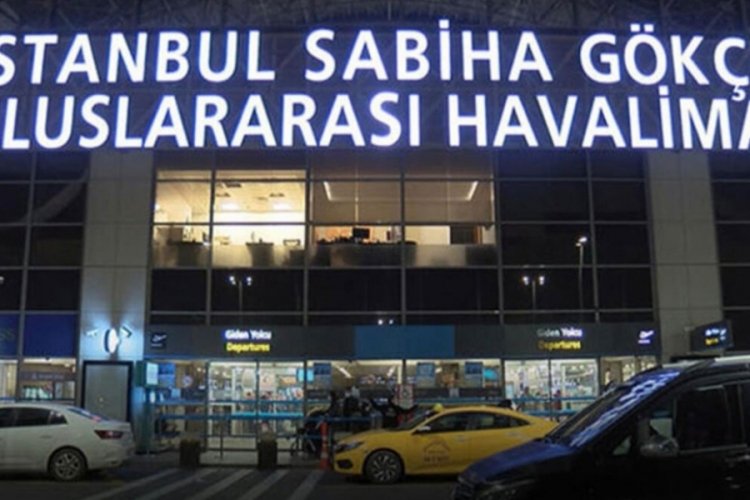 Sabiha G&ouml;k&ccedil;en Havalimanı'nda u&ccedil;uşlar durduruldu