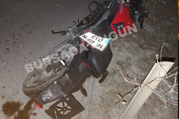 Bursa'da feci motosiklet kazası: 3 ağır yaralı!