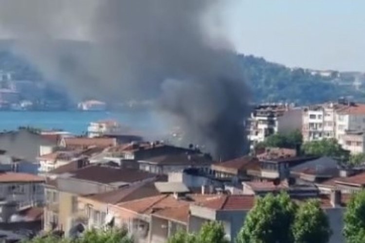 İstanbul'da iki katlı bir binada yangın!