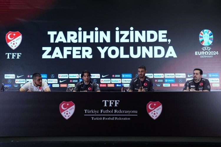 Kaan Ayhan ve Ferdi Kadıoğlu, EURO 2024 &ouml;ncesi a&ccedil;ıklamalarda bulundu