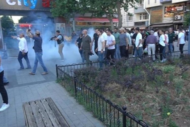 Siirt'te Hakkari protestosuna polis m&uuml;dahale etti! 3 g&ouml;zaltına alındı