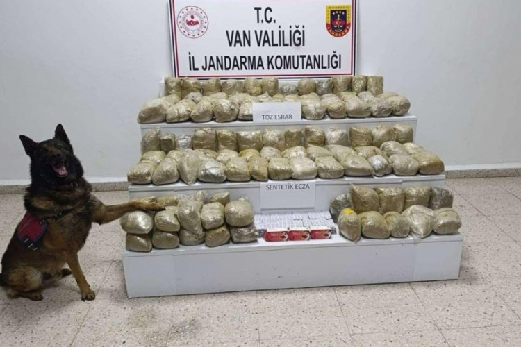 Van'da  tam bir ayda 172 kilo uyuşturucu yakalandı