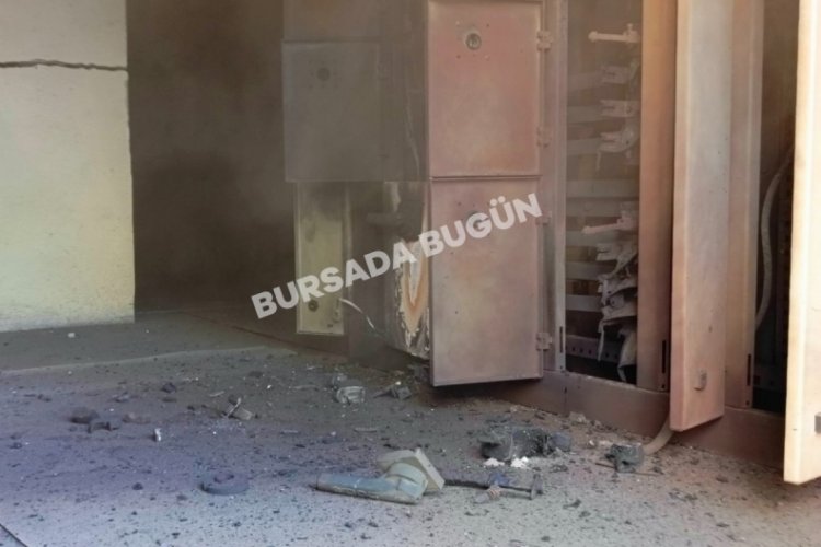 Bursa'da trafo binasında &ouml;nce patlama sonra yangın!