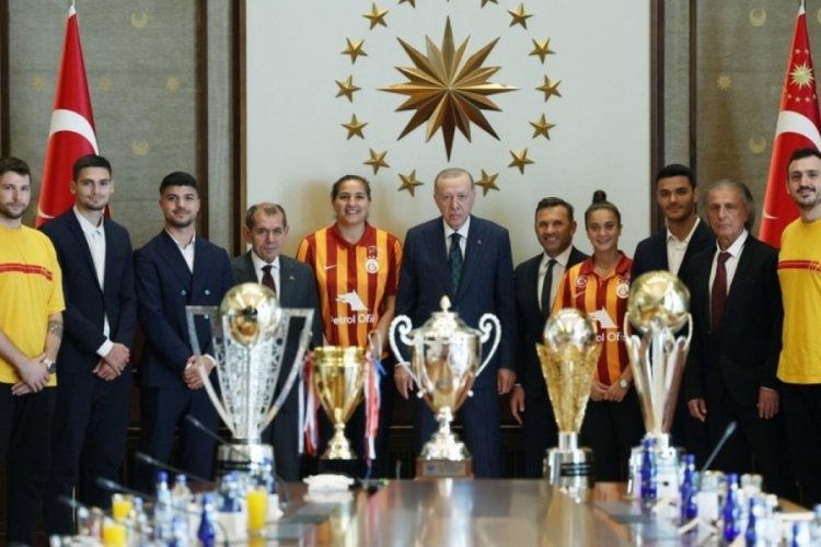 Erdoğan, Galatasaray'ı kabul etti