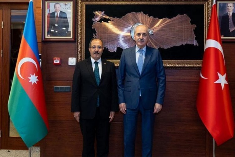 Meclis Başkanı Kurtulmuş, T&uuml;rkiye'nin Bak&uuml; B&uuml;y&uuml;kel&ccedil;iliğini ziyaret etti