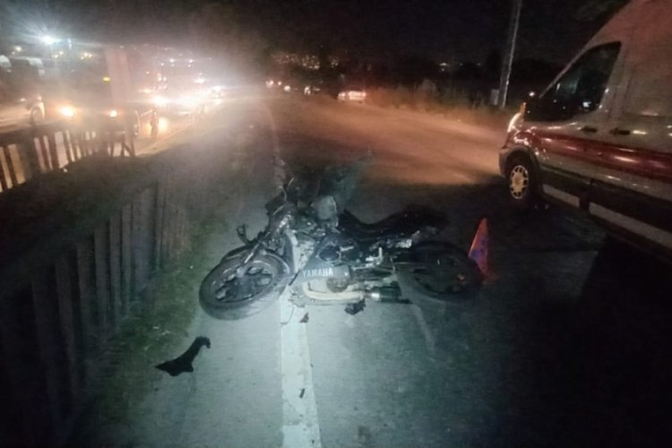 Bursa'da motosiklet kazası: 1 &ouml;l&uuml;