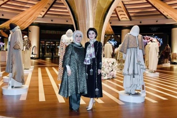 Emine Erdoğan Mirziyoyev'in eşi ile bir araya geldi