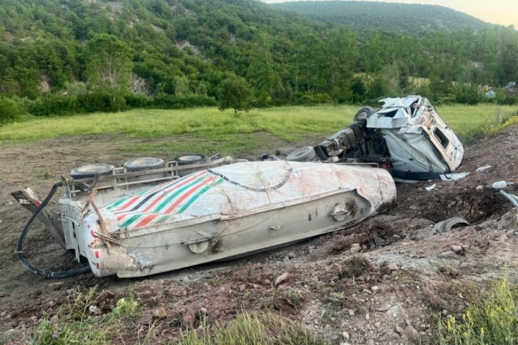 Samsun'da tanker kazası: 1 yaralı