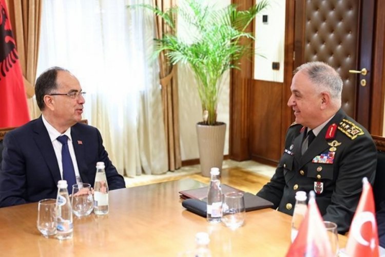 Genelkurmay Başkanı G&uuml;rak, Arnavutluk Cumhurbaşkanı Begaj ile bir araya geldi
