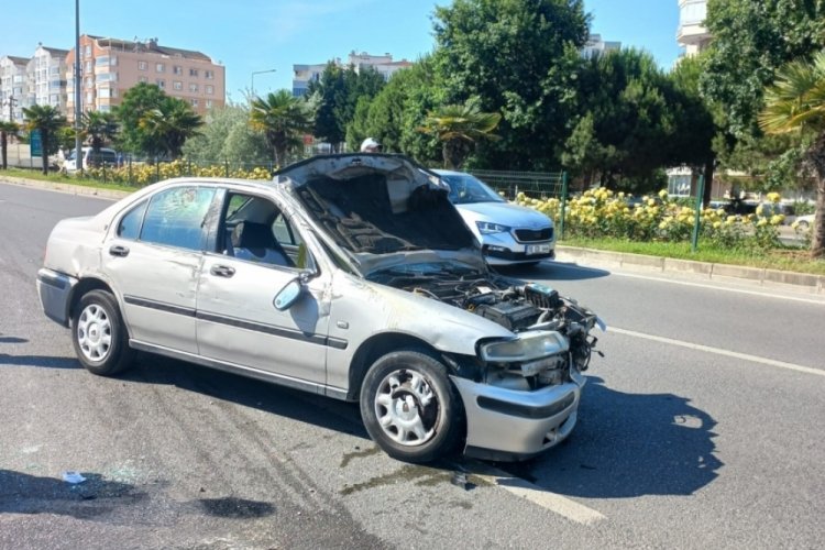 Bursa'da otomobil takla attı! Yaralılar var