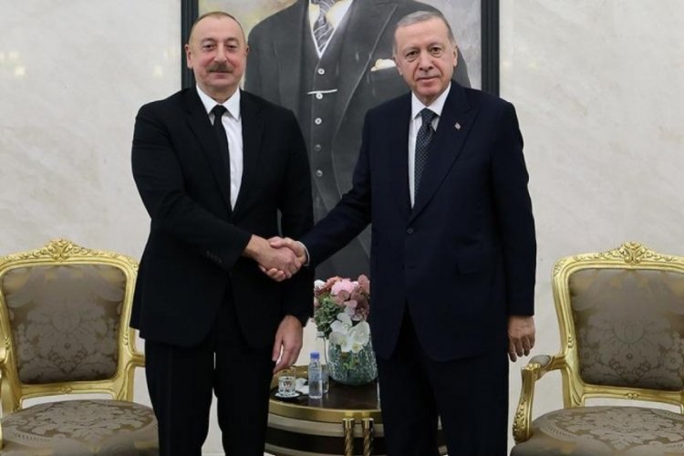 Erdoğan, İlham Aliyev g&ouml;r&uuml;şmesi başladı