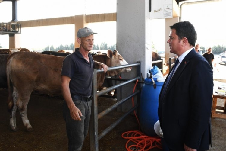 Başkan Aydın'dan kurban pazarına ziyaret
