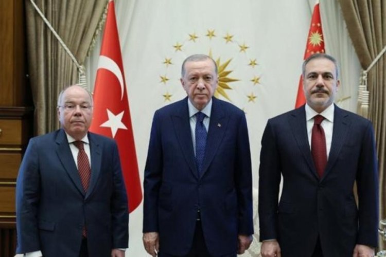 Cumhurbaşkanı Erdoğan UNRWA Genel Komiseri Philippe Lazzarini'yi kabul etti
