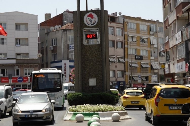 Kırklareli'nde sıcaklık 40 dereceyi g&ouml;sterdi