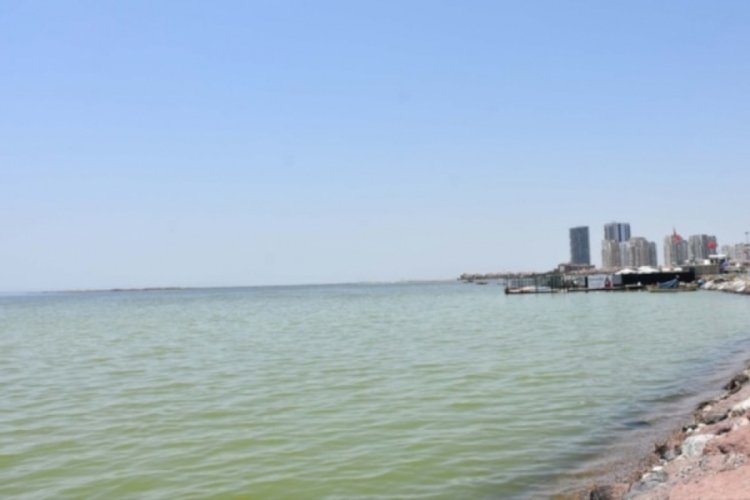 İzmir'de denizin rengi değişti