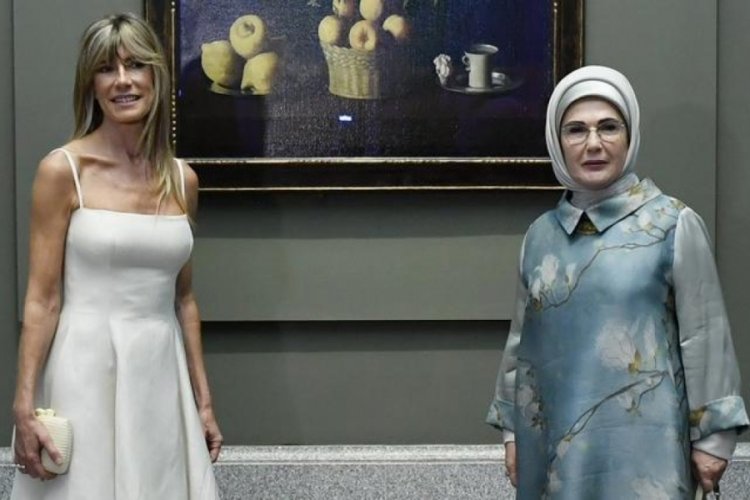 Emine Erdoğan, İspanya Başbakanı'nın eşi ile bir araya geldi 