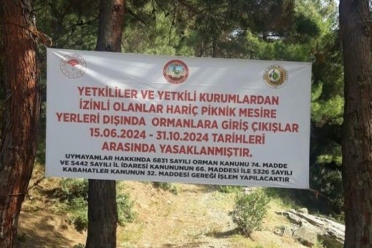Osmaniye'de ormanlık alanlar tedbir ama&ccedil;lı yasaklandı